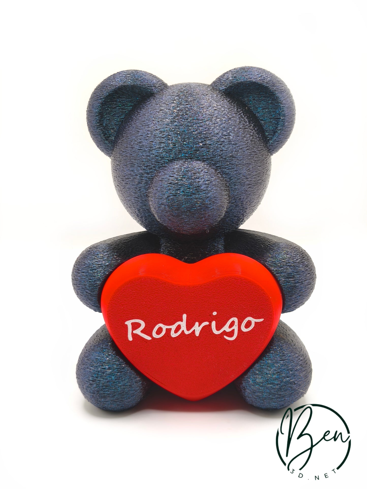 Oso con corazón personalizable