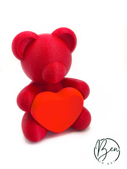 Oso con corazón personalizable