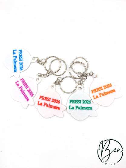 Llaver personalizable de cara de fallero/a